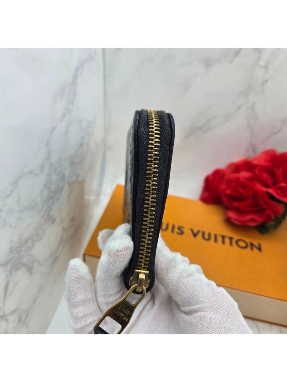 Louis Vuitton Monogram Empreinte Zippy Wallet Navy - Picture 10 of 15
